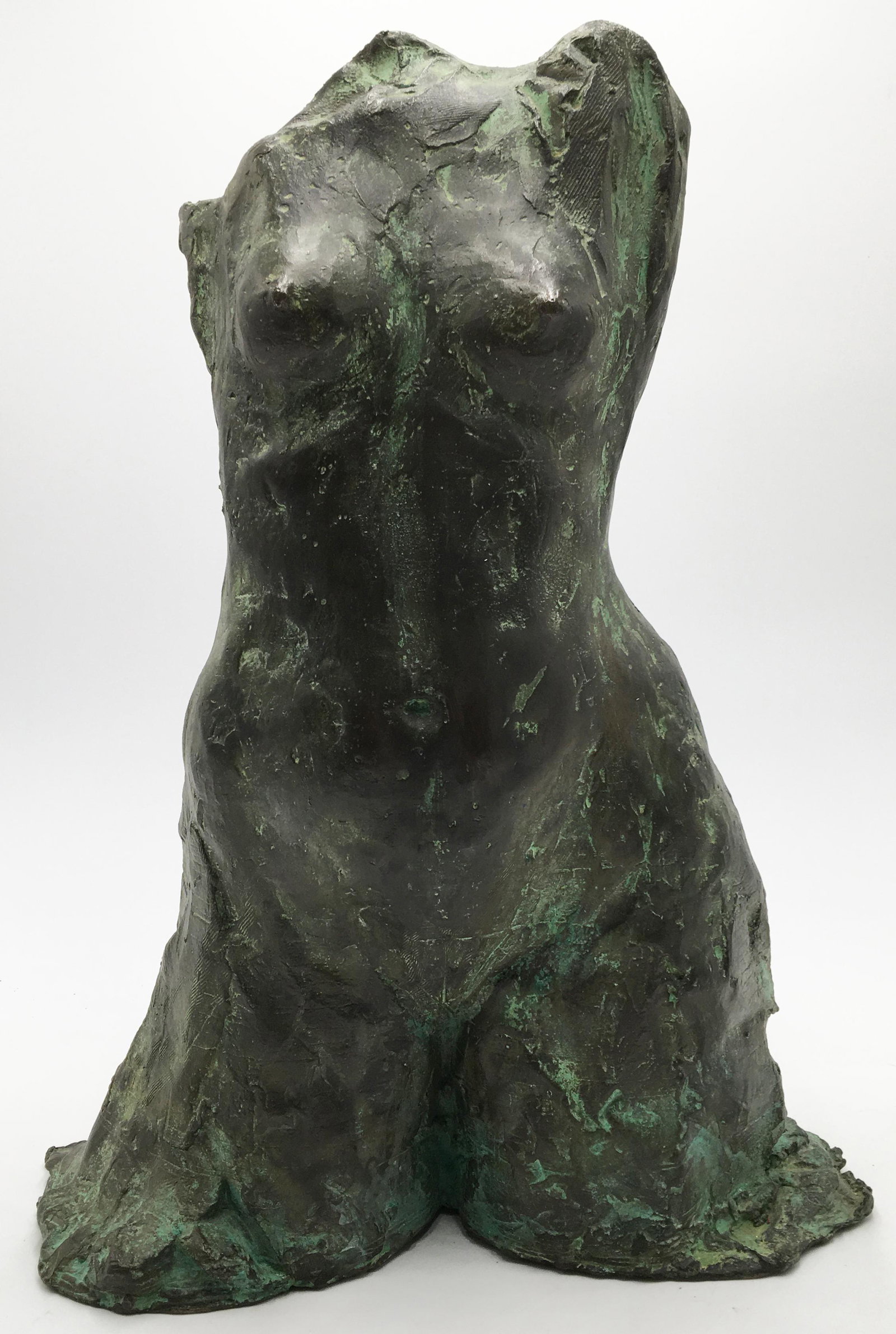 Lisa Sheets Bronze, "Torso".: Semi-Solid and Very Heavy. Measures 16 1/4" Tall. From 1988. Third-Party Shipping Required.