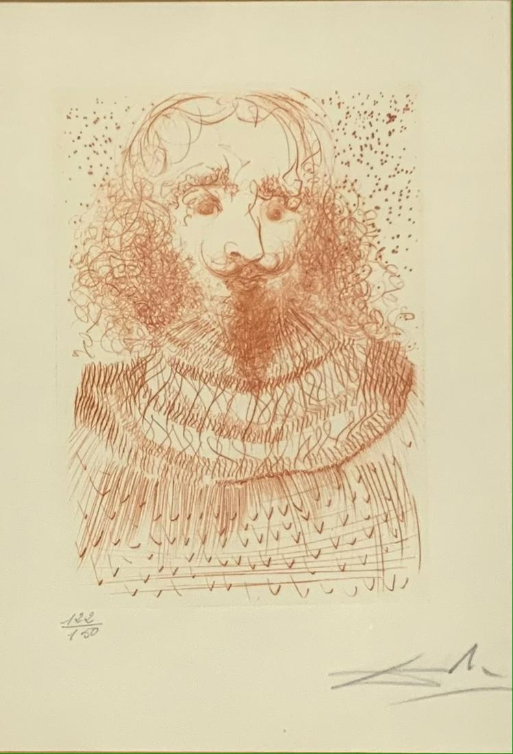 Salvador Dali Signed & Numbered Etching???: Or, an Intaglio Engraving? From the "Much Ado about Shakespeare" Suite. Signed Lower Right. Numbered 122 of 150. Measures 6 7/8" x 4 3/4".