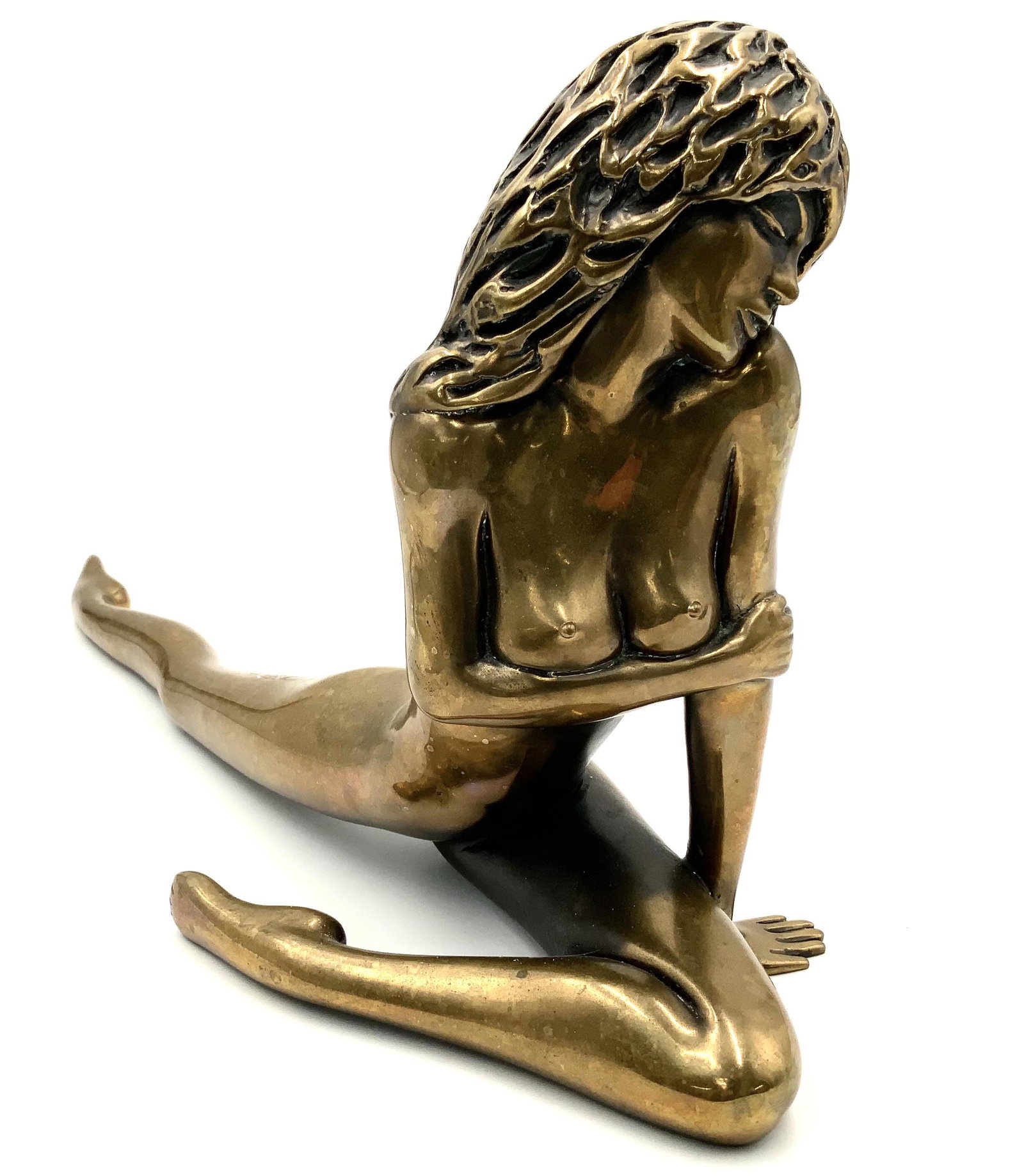 Tom Bennett Signed Bronze of a Nude.: Signed and Numbered 137 of 250 on the Foot. Measures 9 3/4" Tall and 18" Wide. Third-Party Shipping or Personal Pickup Required.