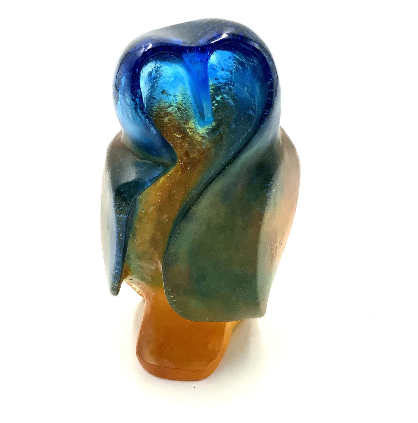 Daum Pate de Verre "Love Owl" Figurine.: Comes w/ box. Signed by artist Carnoy. 4.5" tall, very nice condition.