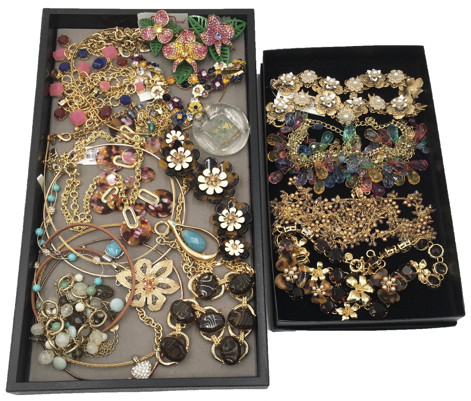 Lot of Asst. Costume Jewelry, Some Designer.: In Overall very good condition, some still have original tags. Includes Marchesa, Arnold Scaasi, Talbots, Made in Italy .925 Sterling Milor.