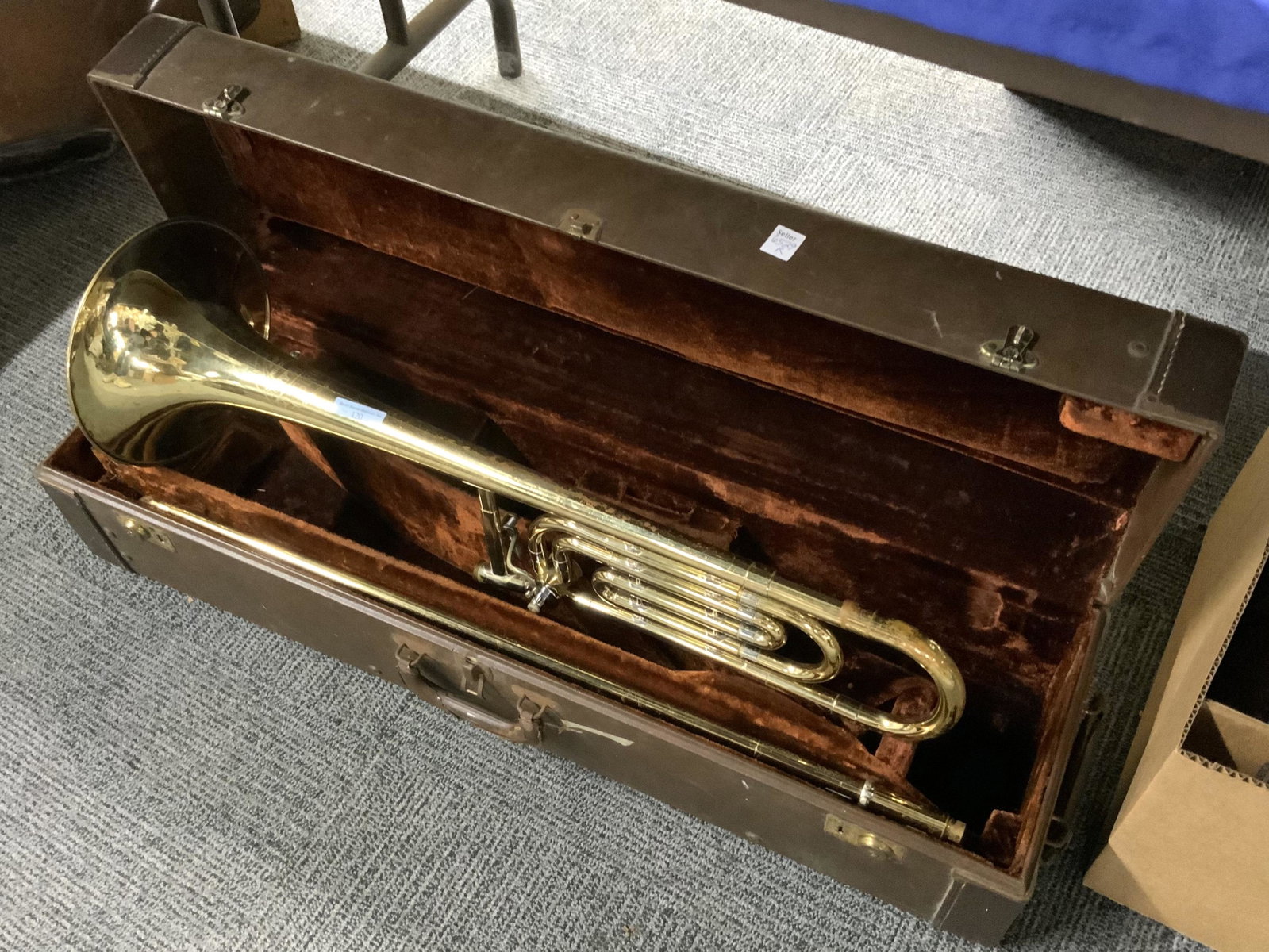 Ambassador Trombone with Case.: The Instrument has Lots of Wear. Third-Party Shipping or Personal Pickup Required.