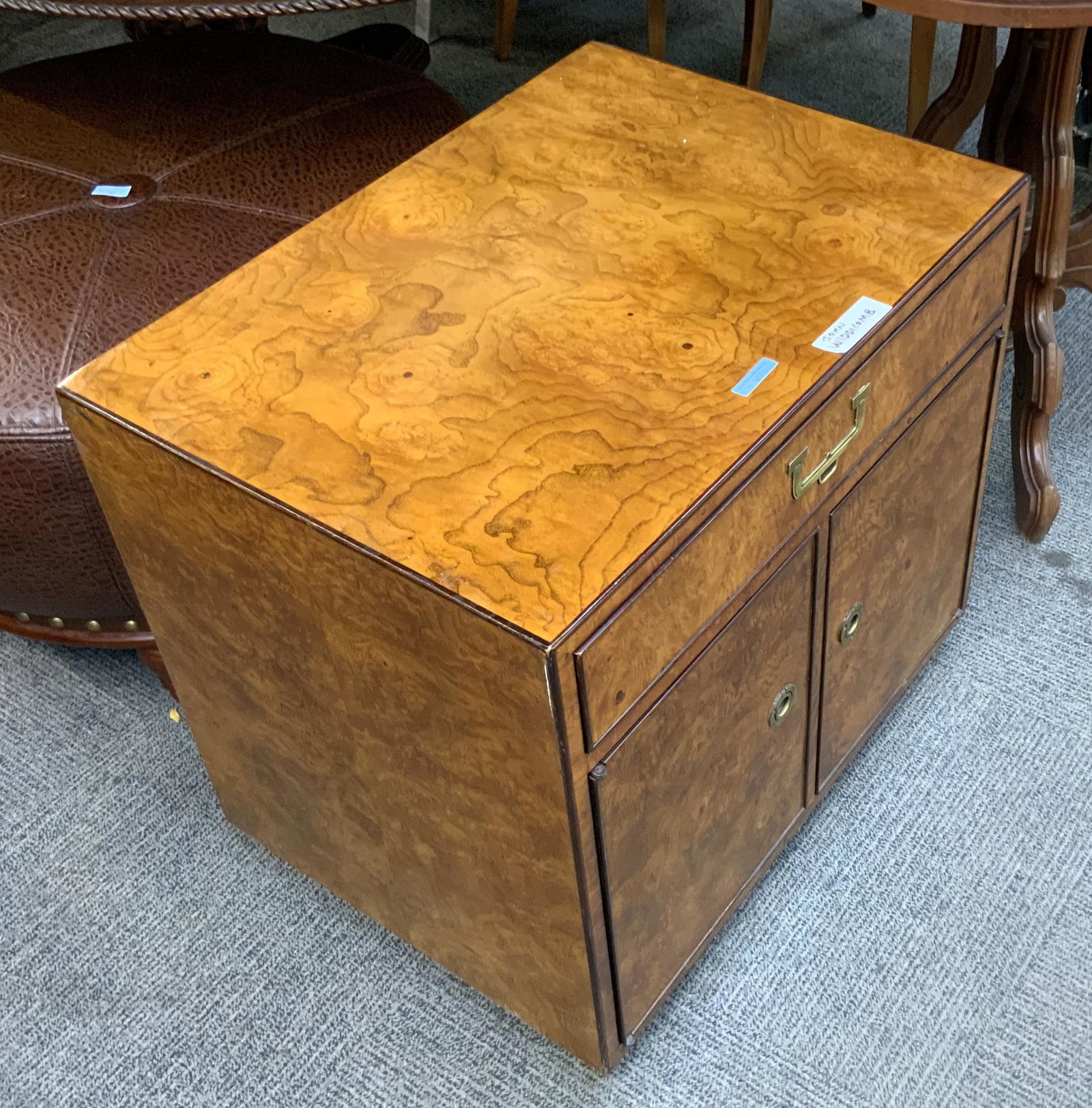 John Widdicomb Cabinet.: Measures 23" Tall, 25" Wide, 18" Deep. Third-Party Freight Shipping or Personal Pickup Required.