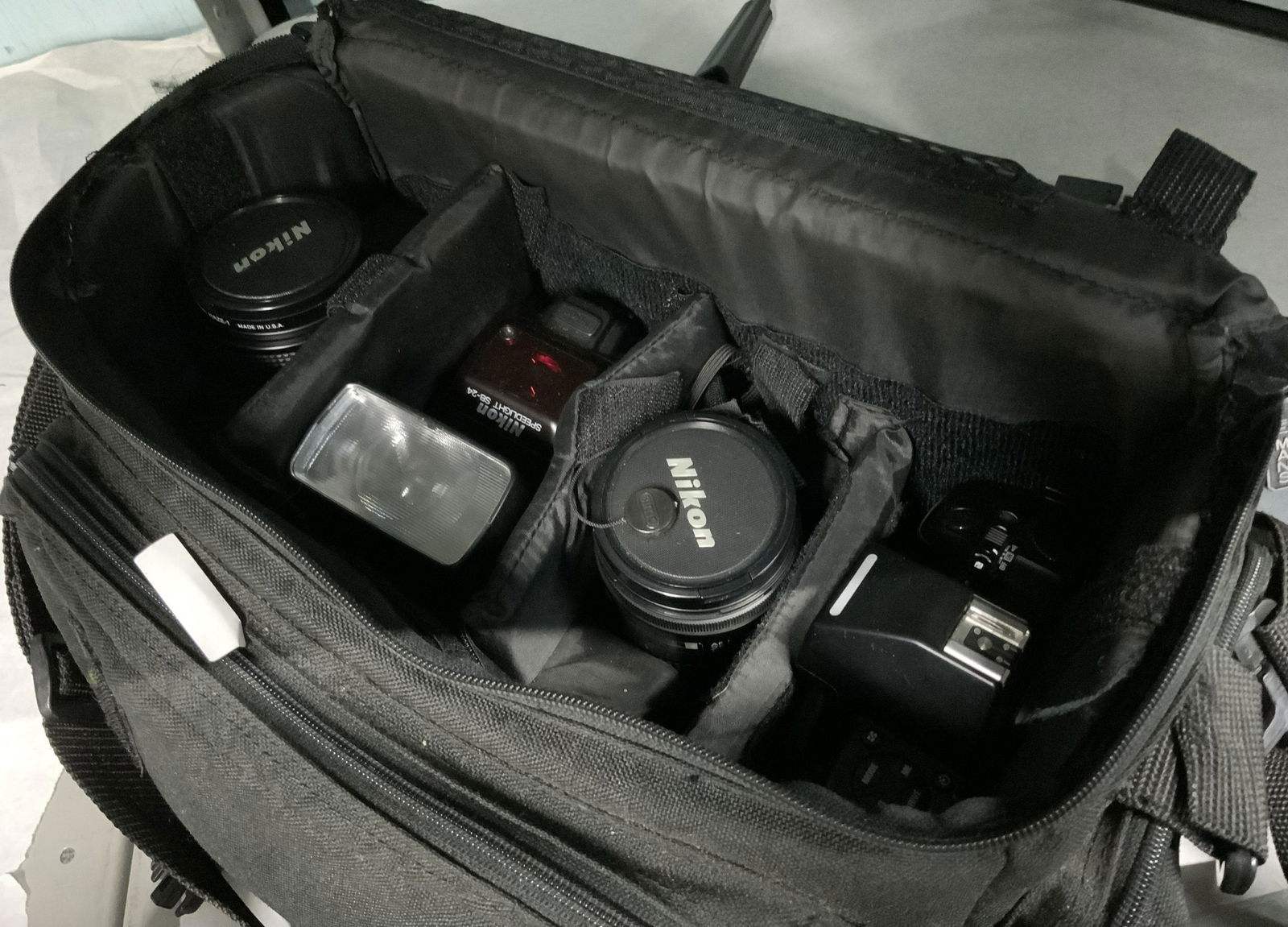 Nikon 35mm N8008 Camera.: With 2 Lenses and a Flash. Also with a Carrying Case and a Tripod. Third-Party Shipping or Personal Pickup Required.