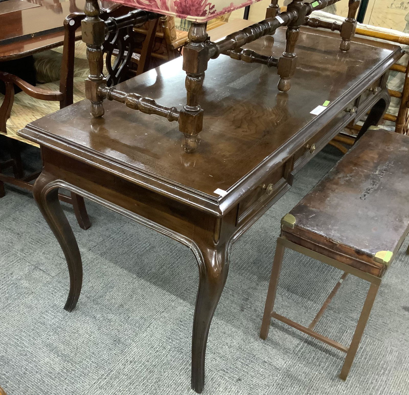 60" Wide Henredon French Desk.: Third-Party Freight Shipping or Personal Pickup Required.