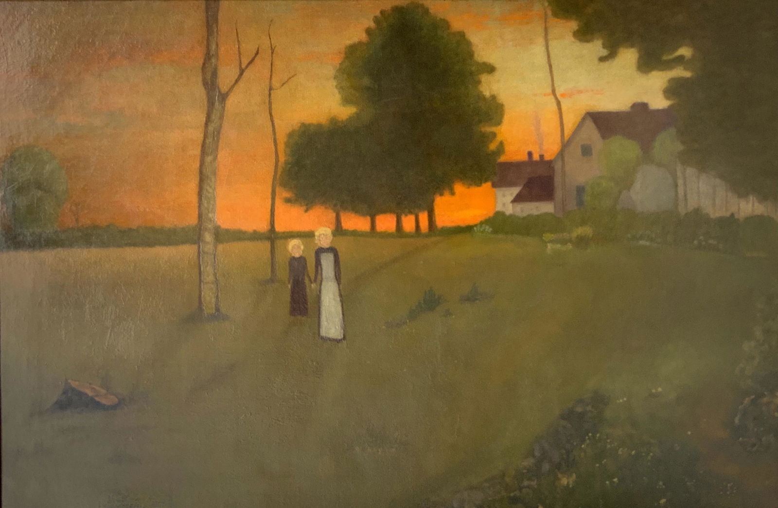 Large Oil Painting signed George Inness.: This item is Not Guaranteed to be Authentic - However, it has some Very Good Provenance. In any case, the Item is being sold AS IS, without any Guarantees of any Kind. First, here is the General Infor