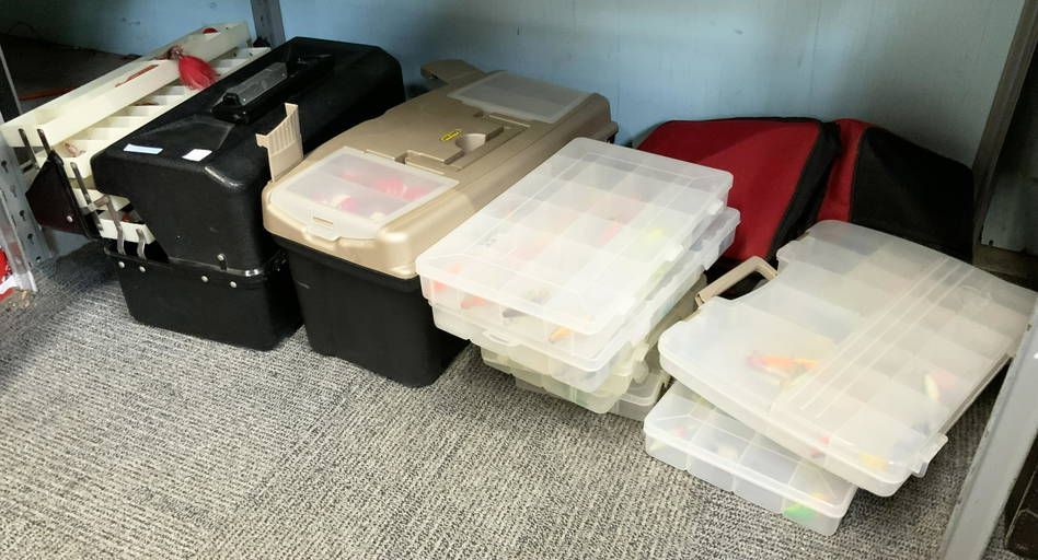 Lot of Fishing Gear Tackle Boxes, Lures, etc. Jan 22, 2022 Direct