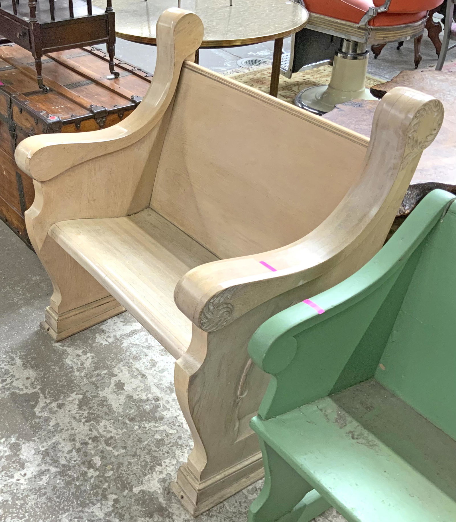 36" Wide Church Pew.: Third-Party Freight Shipping or Personal Pickup Required