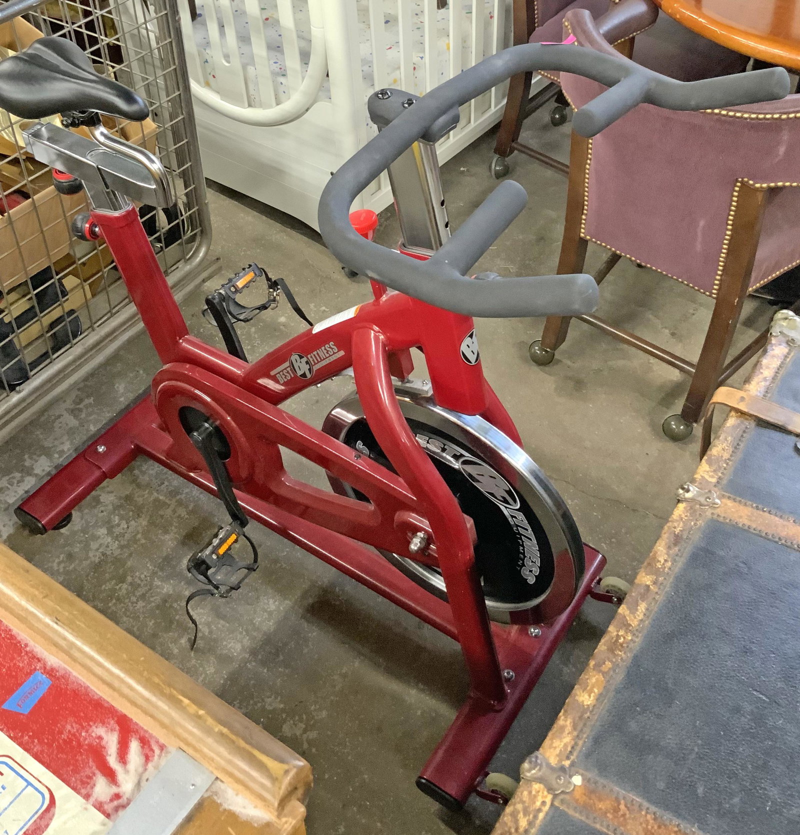Best Fitness Spin Bike or Exercycle.: The Exercise Bicycle Looks like it's in Good Shape. Third-Party Freight Shipping or Personal Pickup Required.