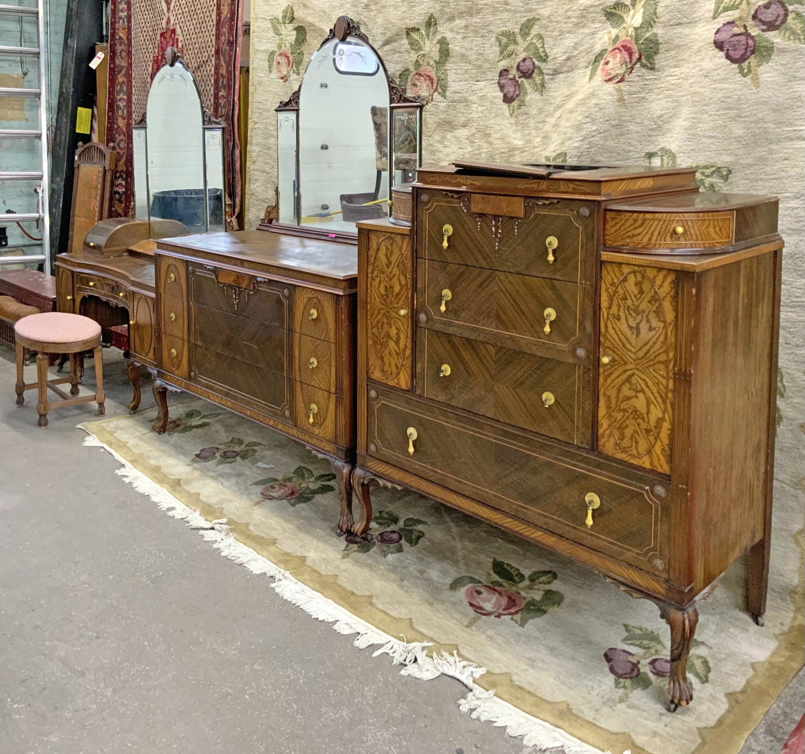 3 Pc. Deco-Style Bedroom Set.: Third-Party Freight Shipping or Personal Pickup Required.