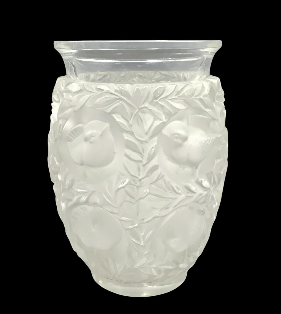 Lalique Crystal Bagatelle Bird Vase. (1 of 1)