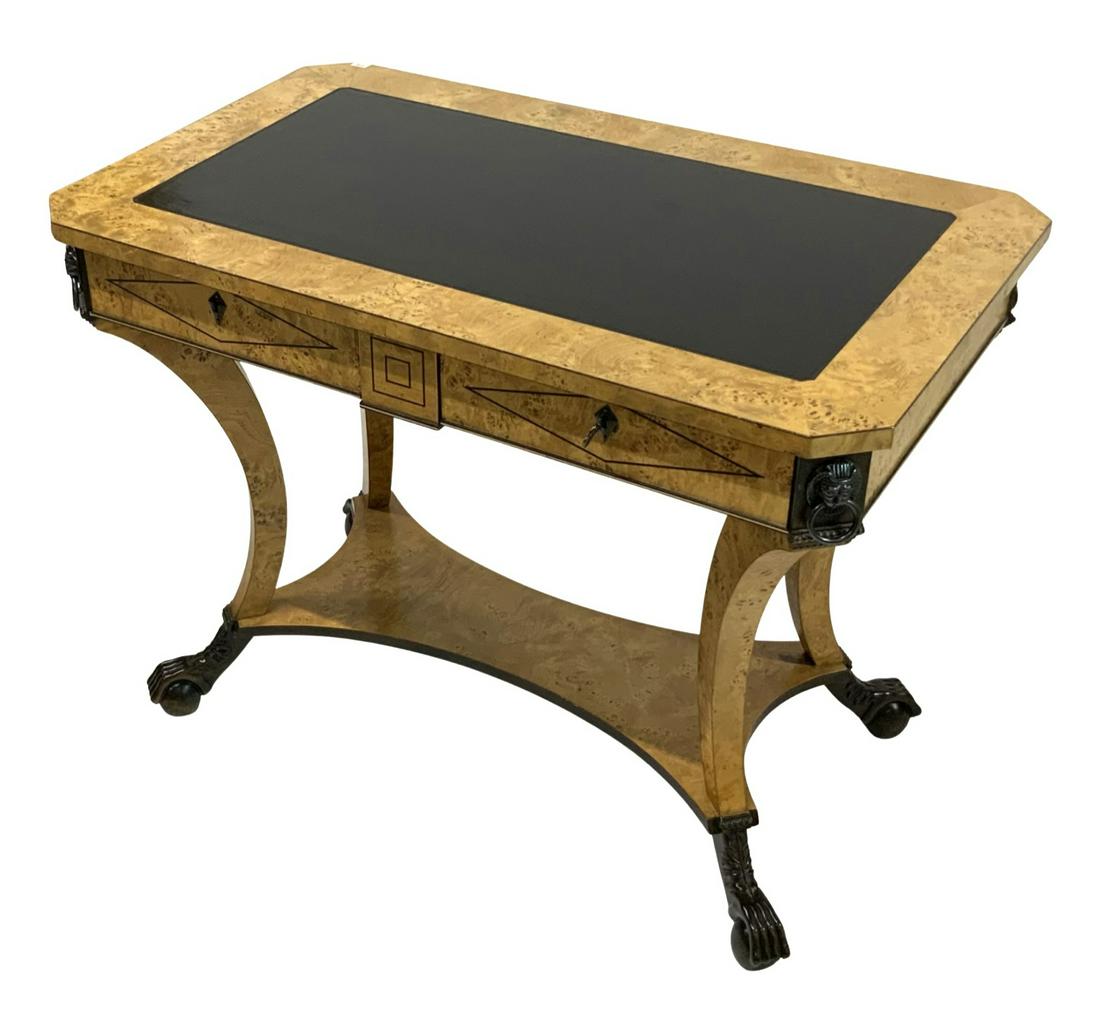 Baker Bird's Eye Maple Writing Desk/Library Table (1 of 2)