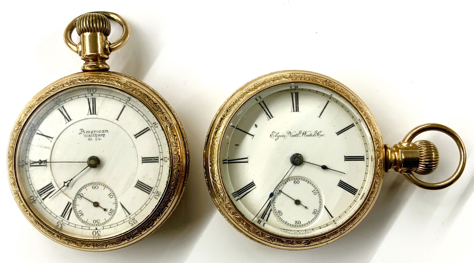 Lot of 2 Larger Openface Pocketwatches. (1 of 3)