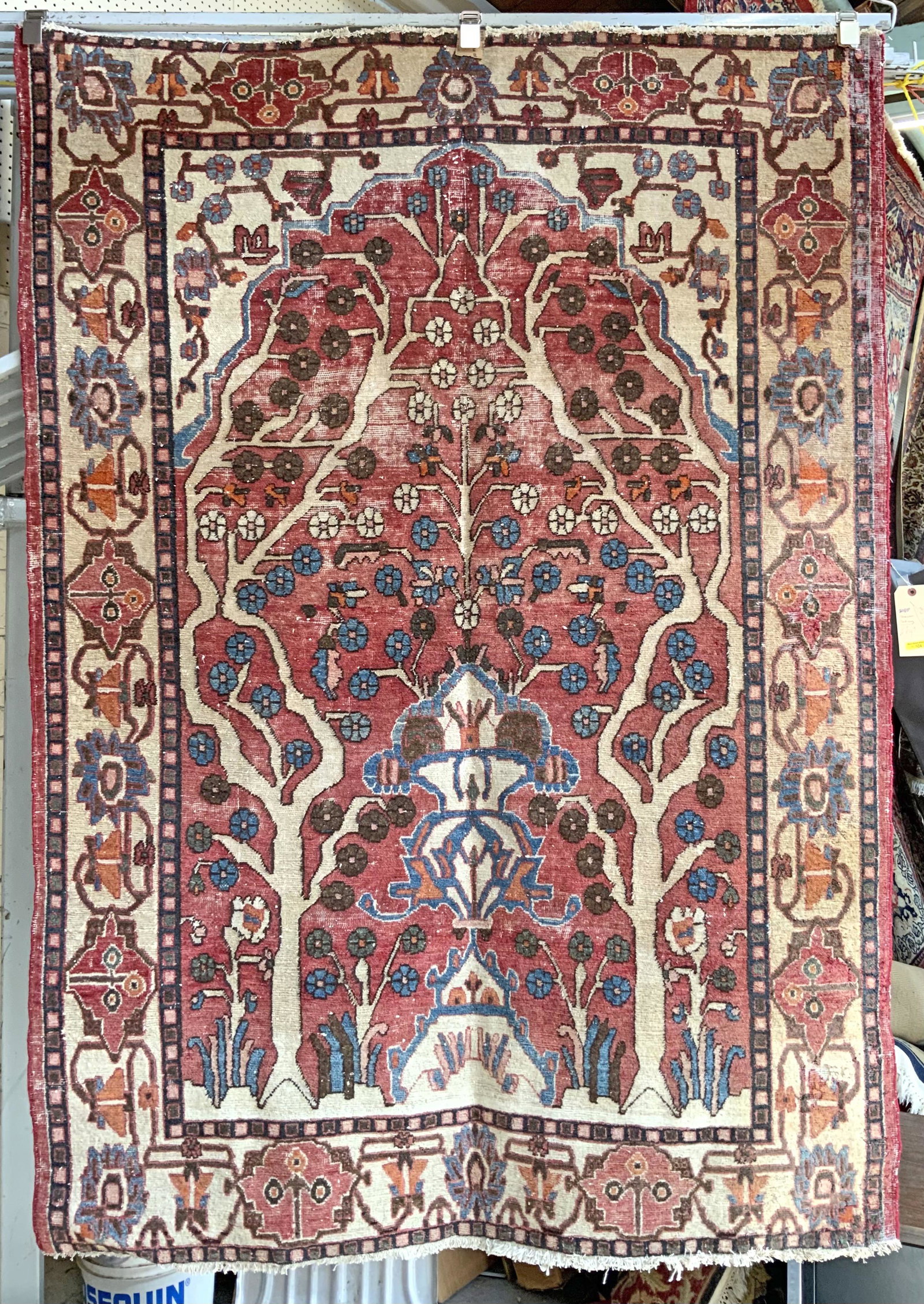 4' 9" x 6' 10" Persian Tabriz Rug, AS IS. (1 of 1)