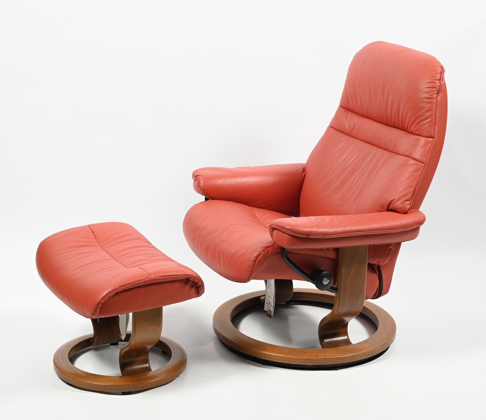 Ekornes Norway Leather? Recliner and Ottoman. (1 of 2)
