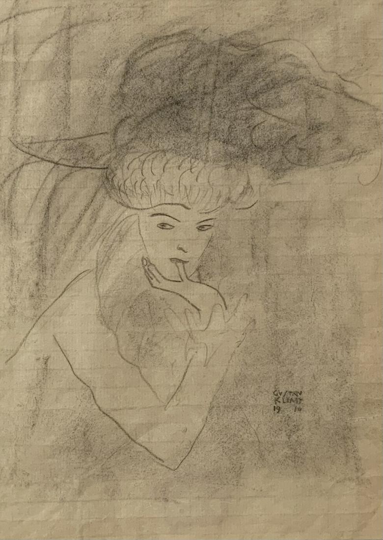 Pencil Drawing after Gustav Klimt. (1 of 4)