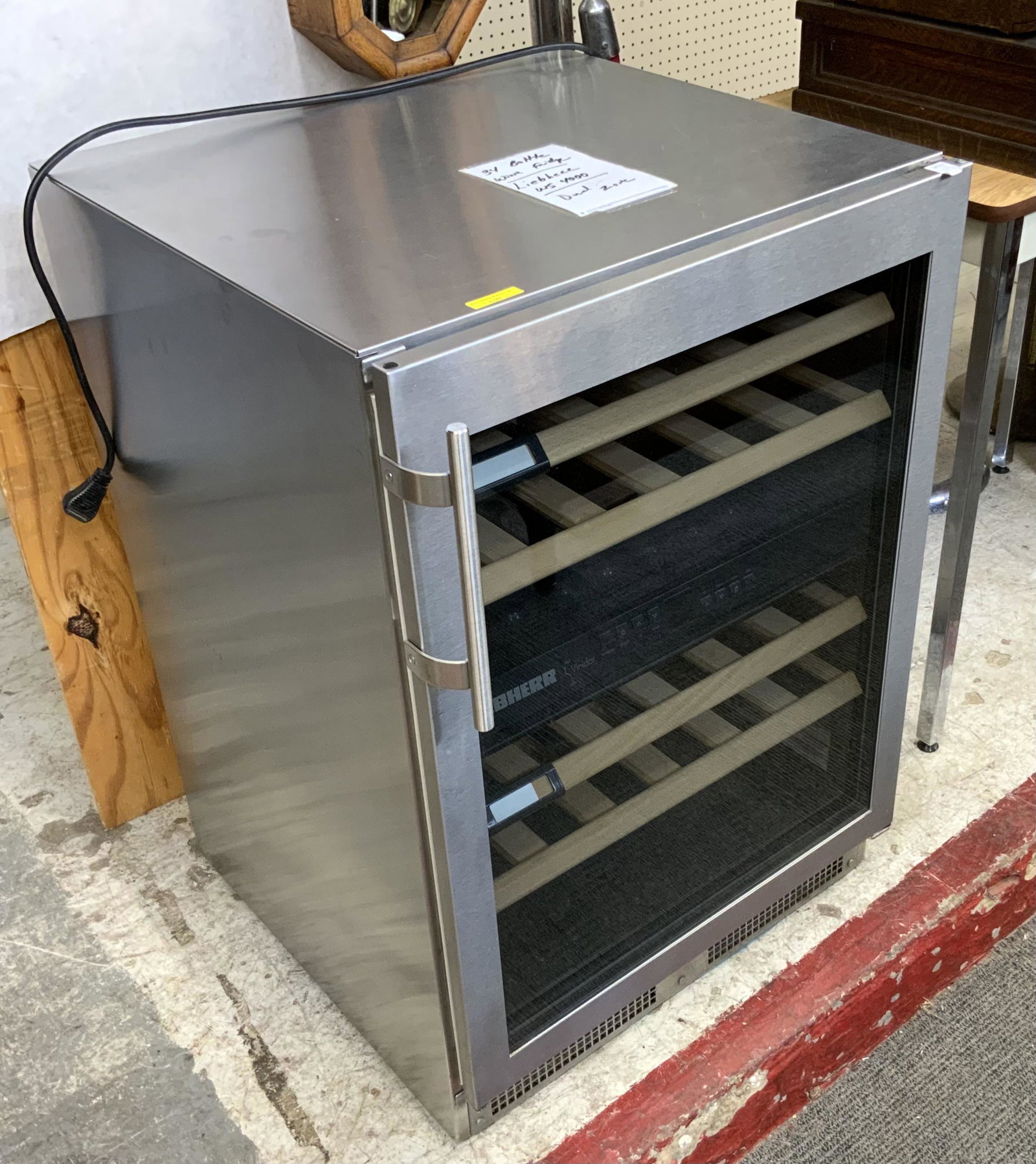Leibherr WS-4000 34-Bottle Wine Refrigerator.: Third-Party Freight Shipping or Personal Pickup Required.