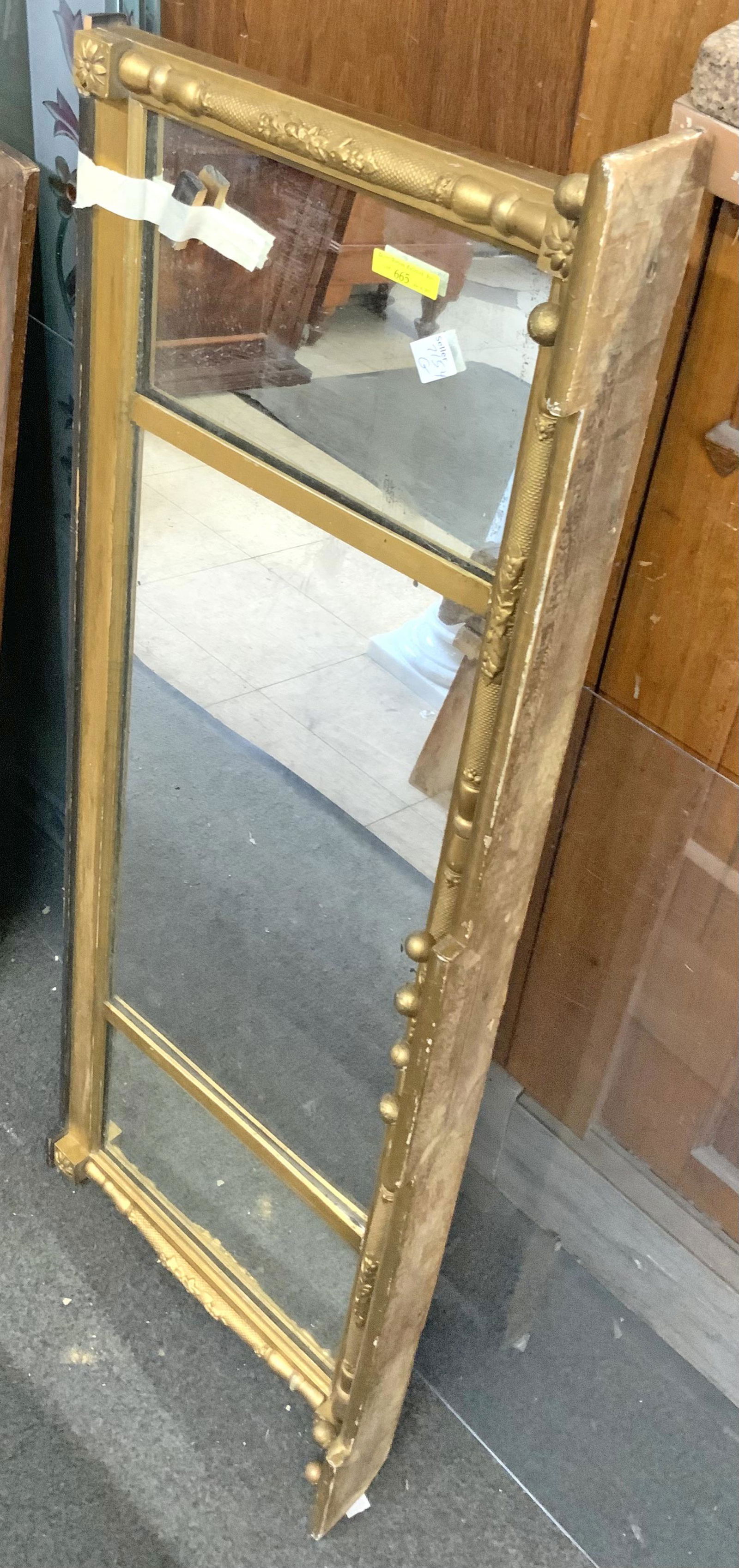 Federal-Style 3-Panel Mirror, 42" Wide. (1 of 1)