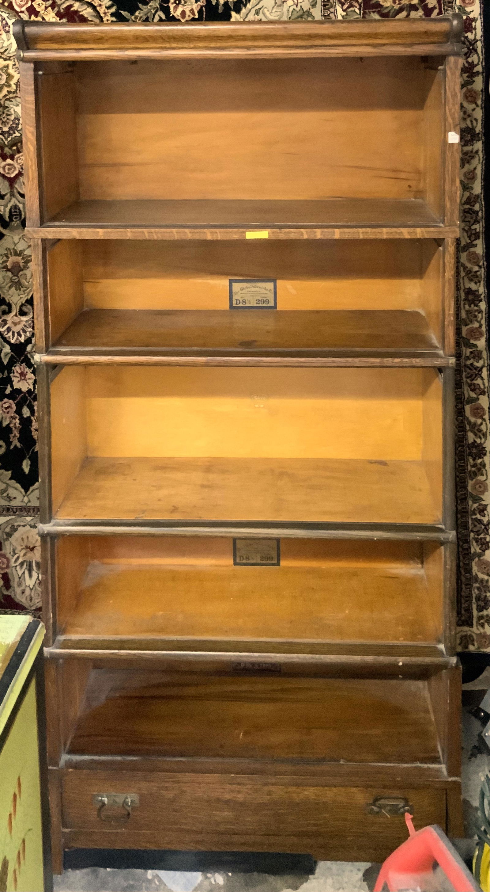 5-Section Barrister Bookcase - No Doors. (1 of 1)