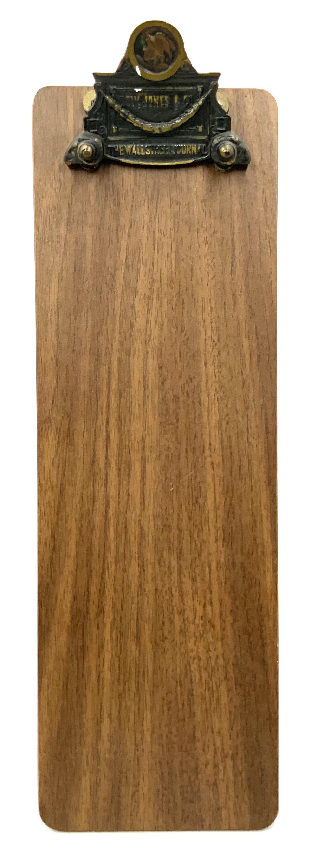 Dow Jones Wall Street Journal Ticker Clipboard. (1 of 2)