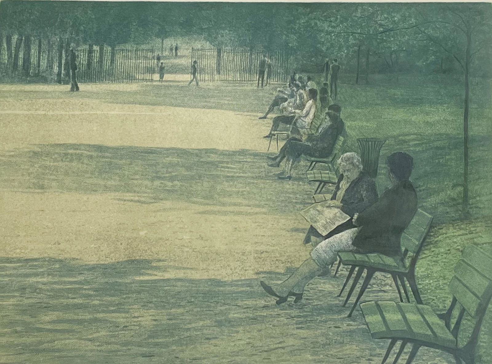 Harold Altman Colored Etching. (1 of 6)