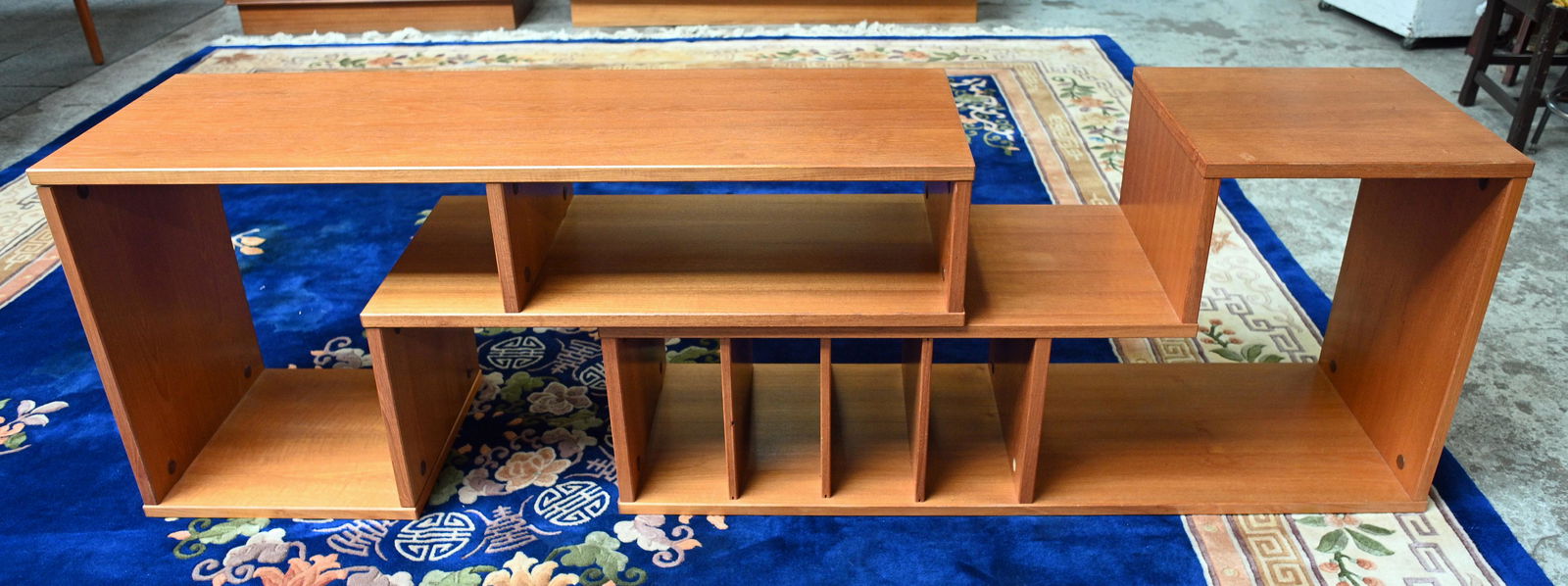 2 Pc. Danish Modern Teakwood Divider / Shelf Unit. (1 of 1)