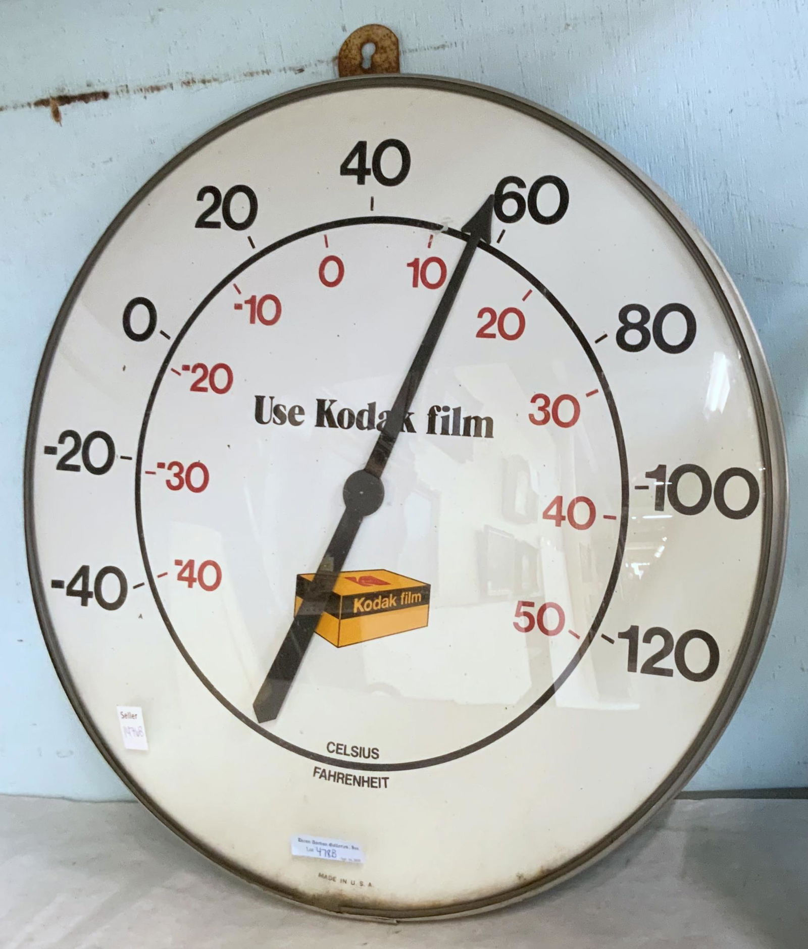 Large Vintage Kodak Advertising Thermometer. (1 of 1)