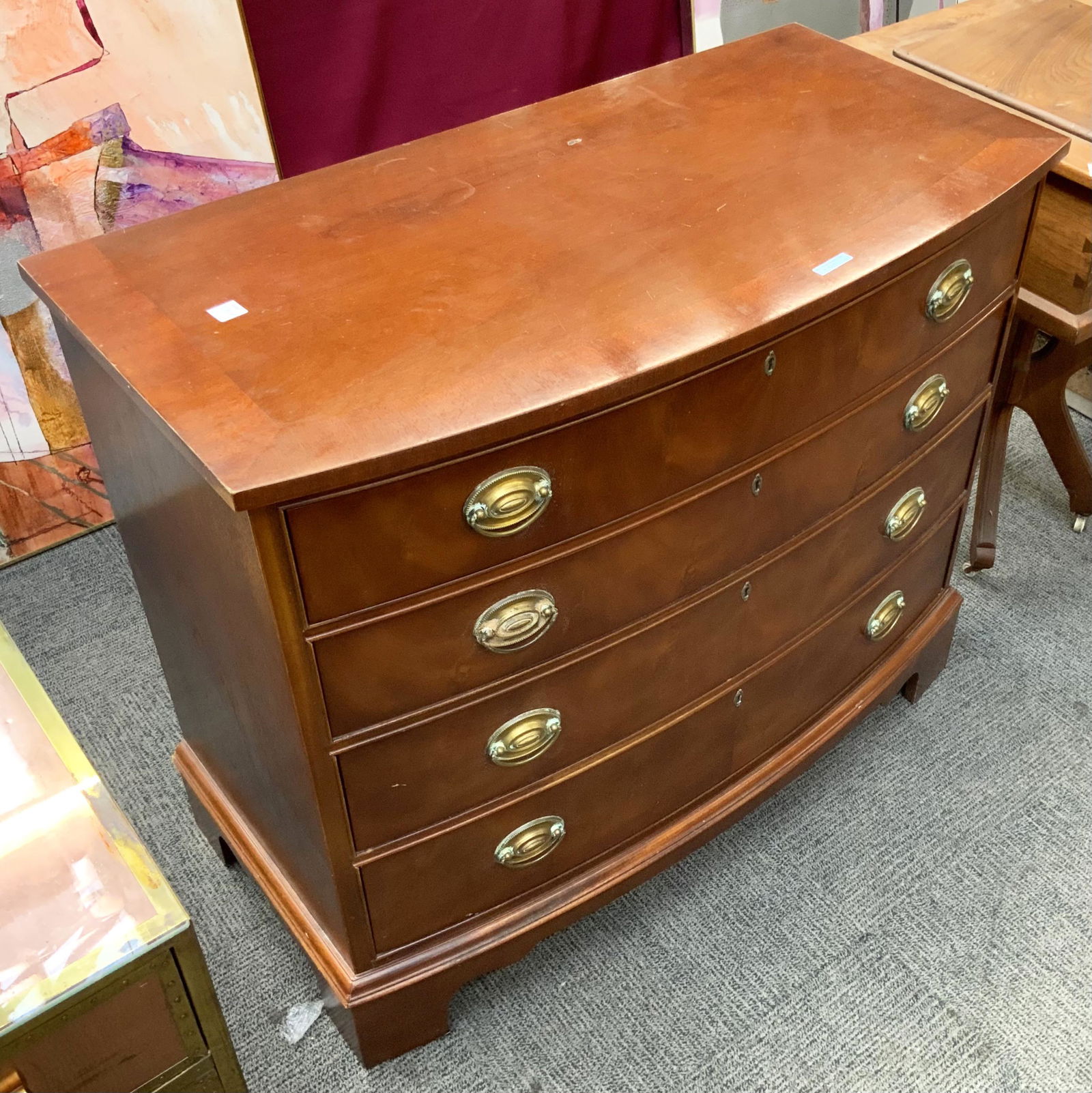 4-Drawer Mahogany Chest by Ethan Allen. (1 of 1)