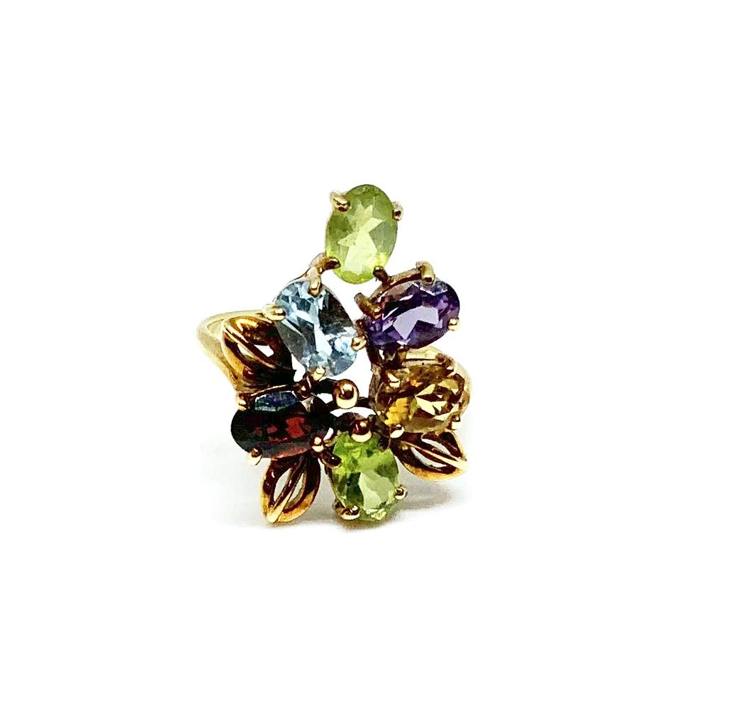 14K Multi-Gemstone Ring. (1 of 3)