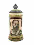 Mettlach 1/2 Liter Stein #1861, of Friedrich III. (1 of 5)