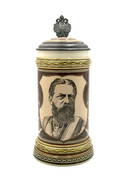 Mettlach 1/2 Liter Stein #1861, of Friedrich III. (1 of 5)