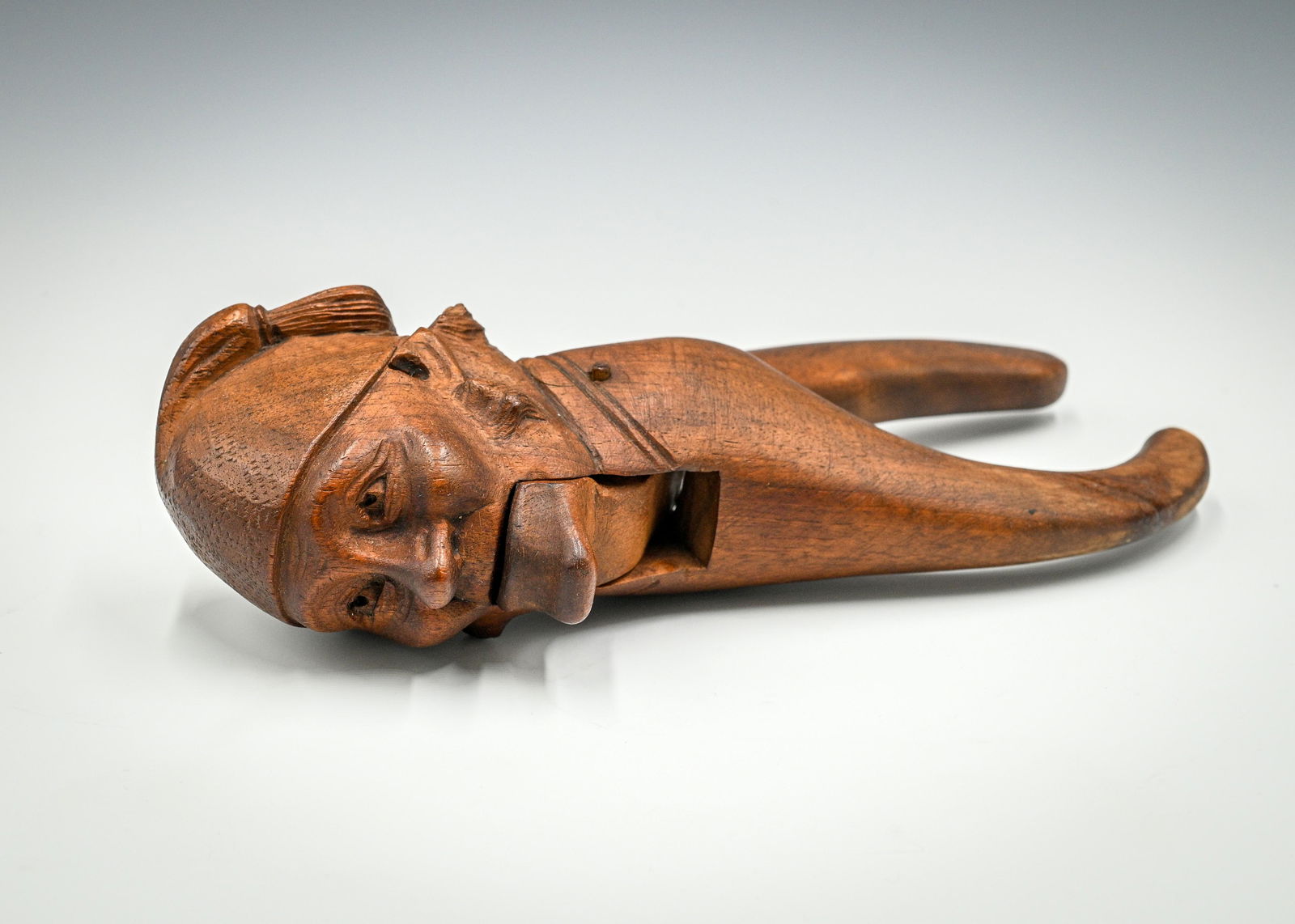 Black Forest Carved Monk Head Nutcracker. (1 of 4)