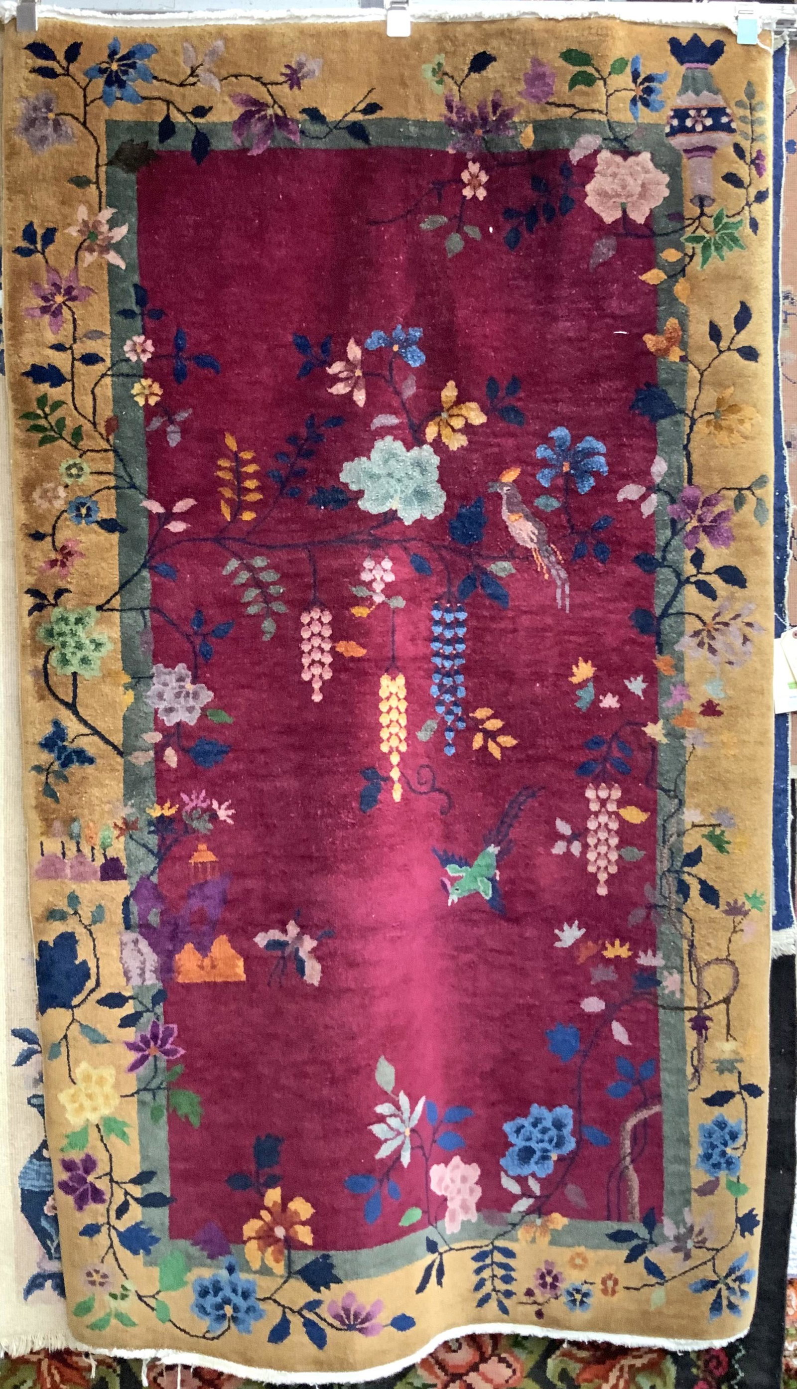 4' 1" x 6' 9" Chinese Art Deco Rug. (1 of 2)