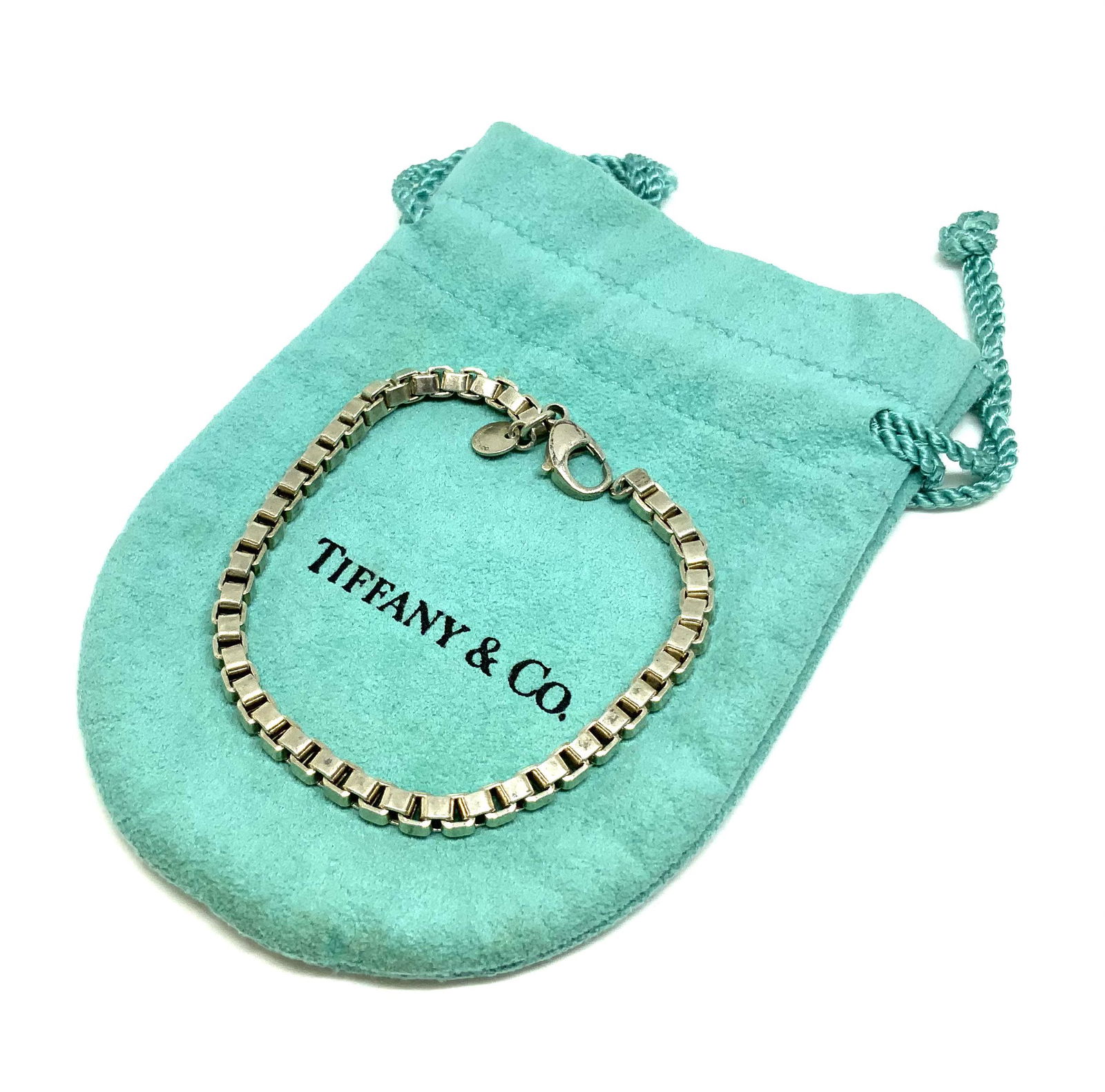 Tiffany & Co. Sterling Chain Link Bracelet. (1 of 2)