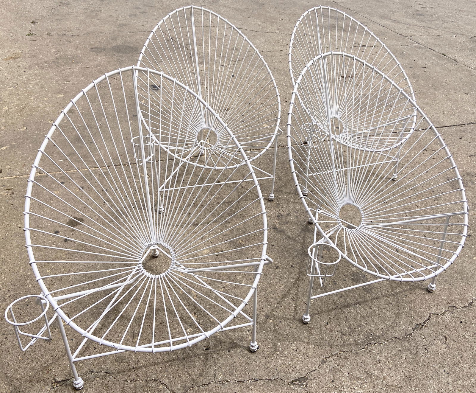 Set of 4 Mid-Century Outdoor Steel Acapulco Chairs (1 of 3)