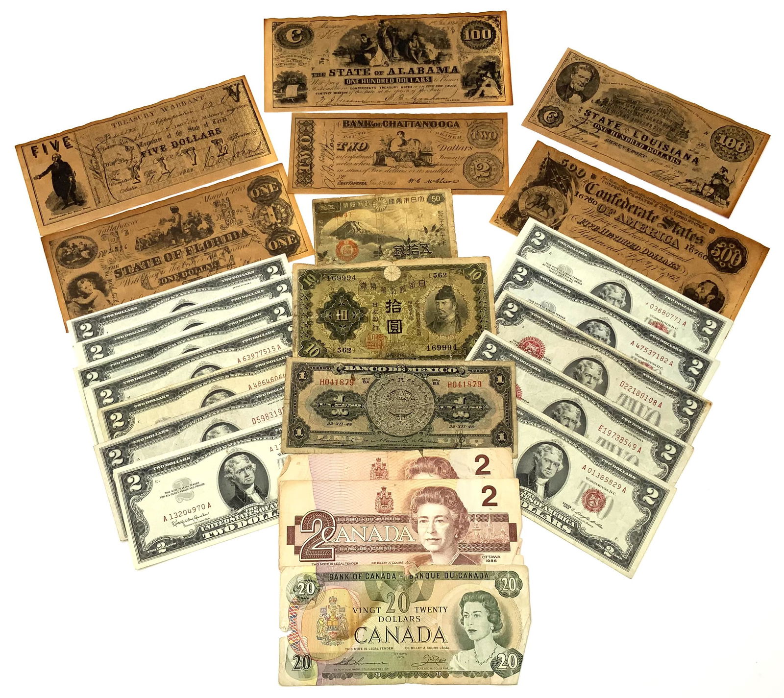Lot of Assorted Currency Notes - U.S. & Foreign. (1 of 1)