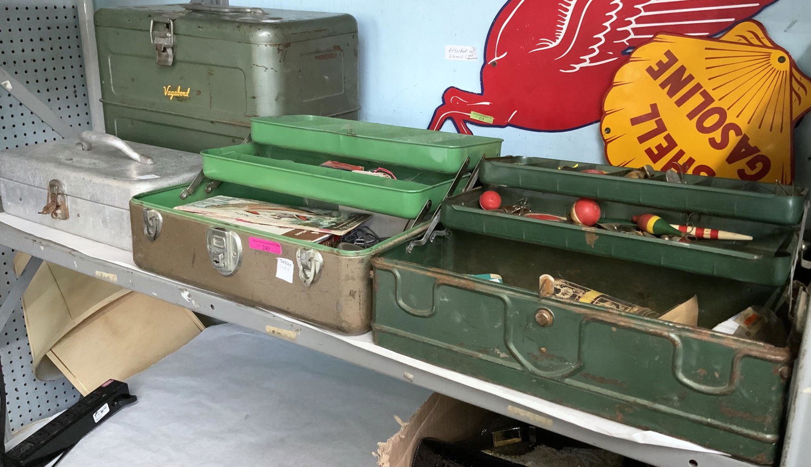 Lot: 4 Boxes of Fishing Boxes, some with Lures. (1 of 2)