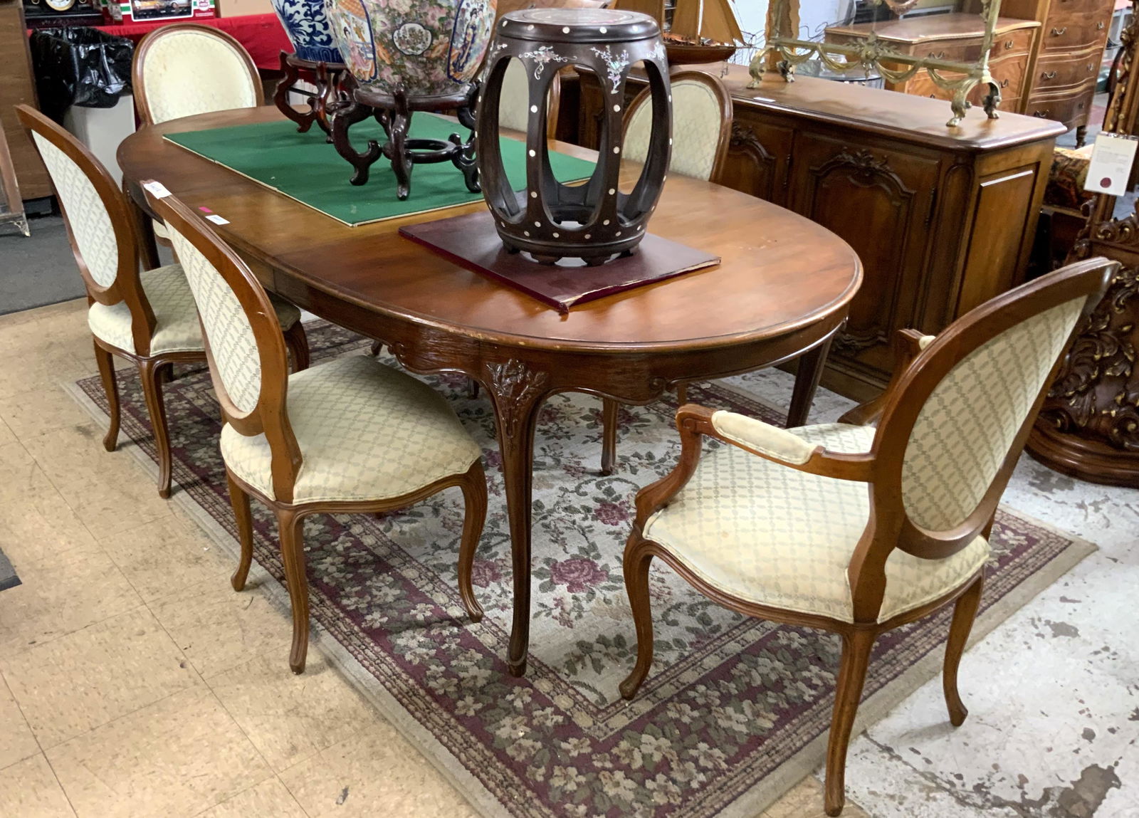 Baker Country French Dining Table and Chairs Set. (1 of 1)