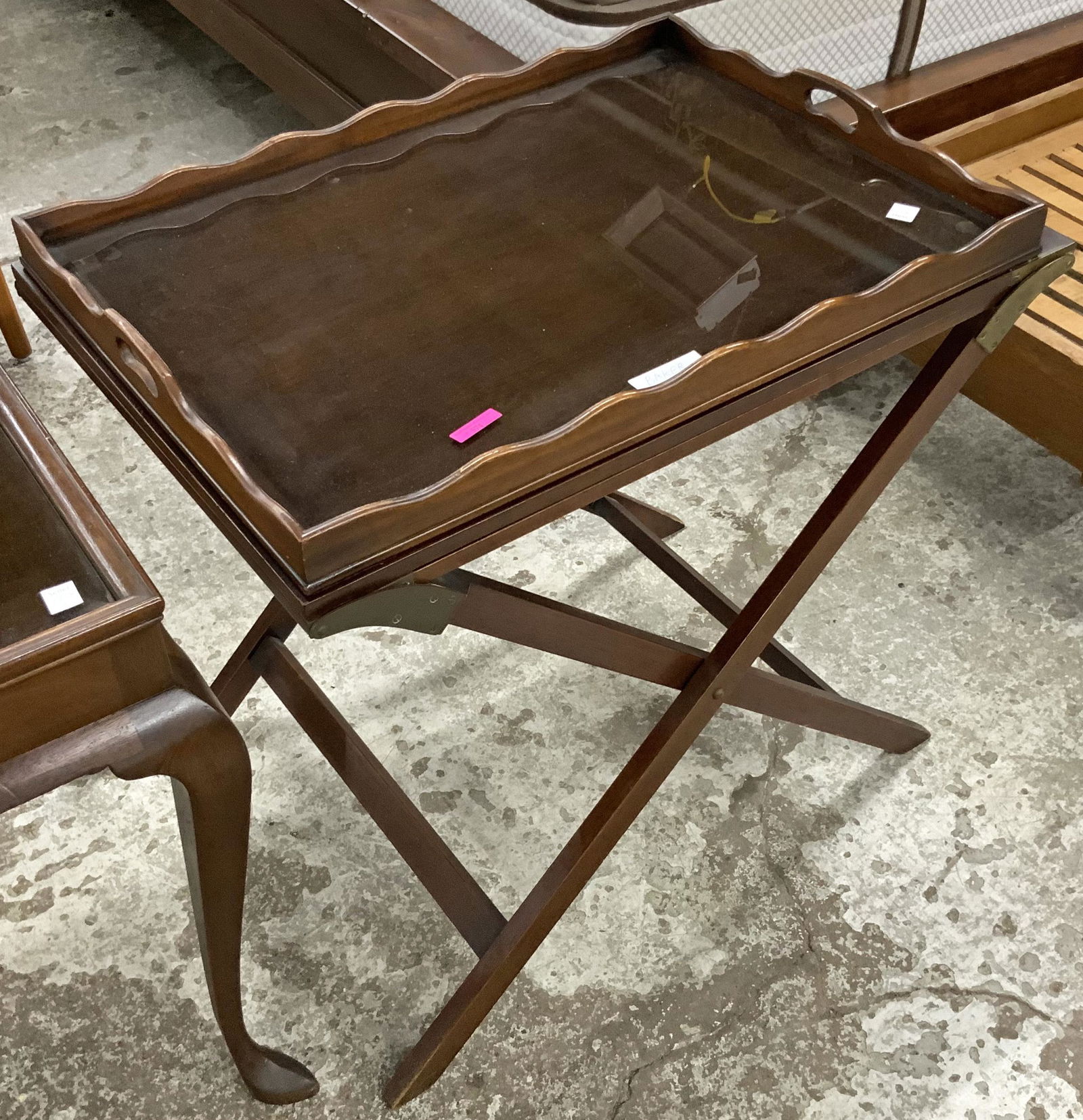 Baker Campaign-Style Tray Table. (1 of 1)