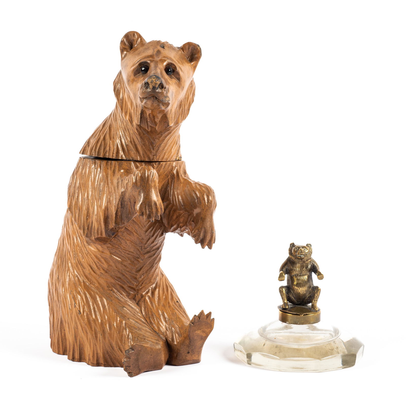 Lot of 2 Vintage Bear-Shaped Inkwells. (1 of 7)