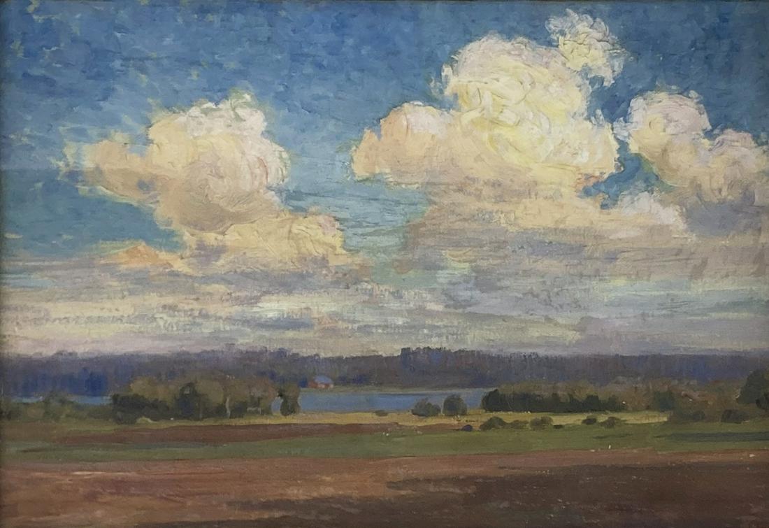 Antique Oil Landscape, Artist Unknown. (1 of 4)