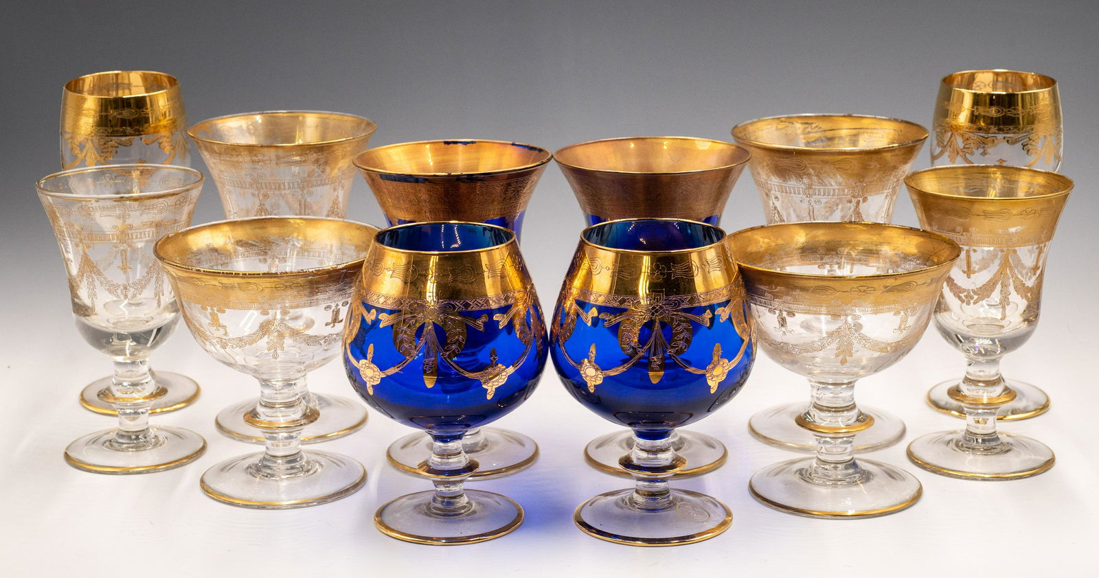 Lot: 12 Pcs. of SC Line Glass Stemware. (1 of 2)