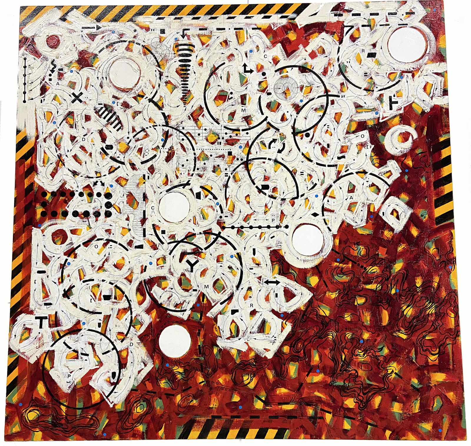 Large Mixed Media Painting by Sarah Krepp. (1 of 6)