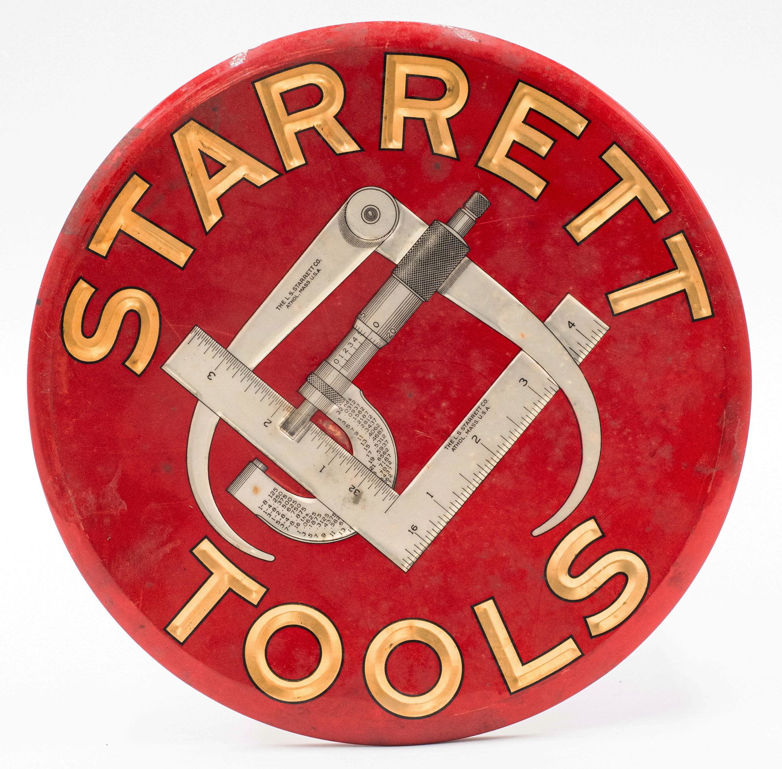 Starrett Tools Round 9" Sign by Bastian Bros. (1 of 4)