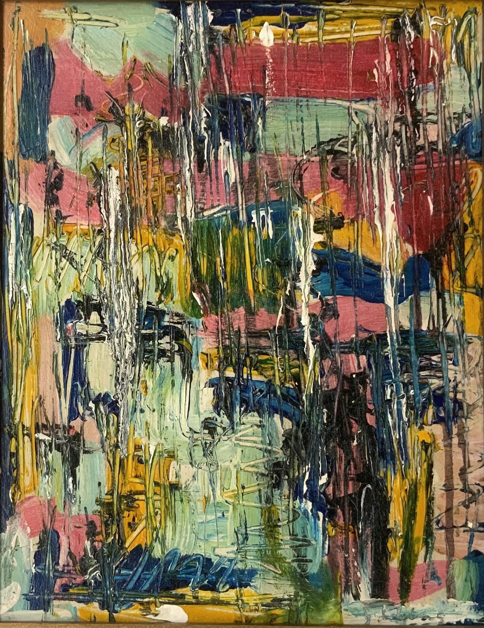 Colorful Abstract Painting by Michael Goldberg. (1 of 5)