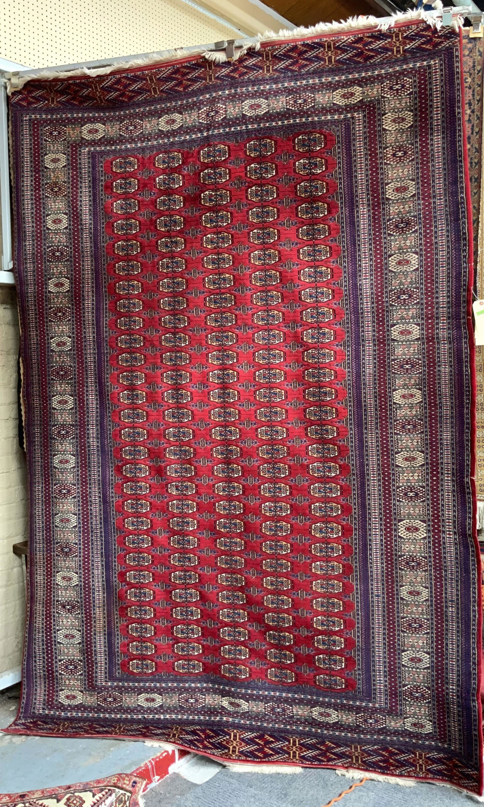 9' by 6' 2" Bokhara Oriental Rug. (1 of 2)