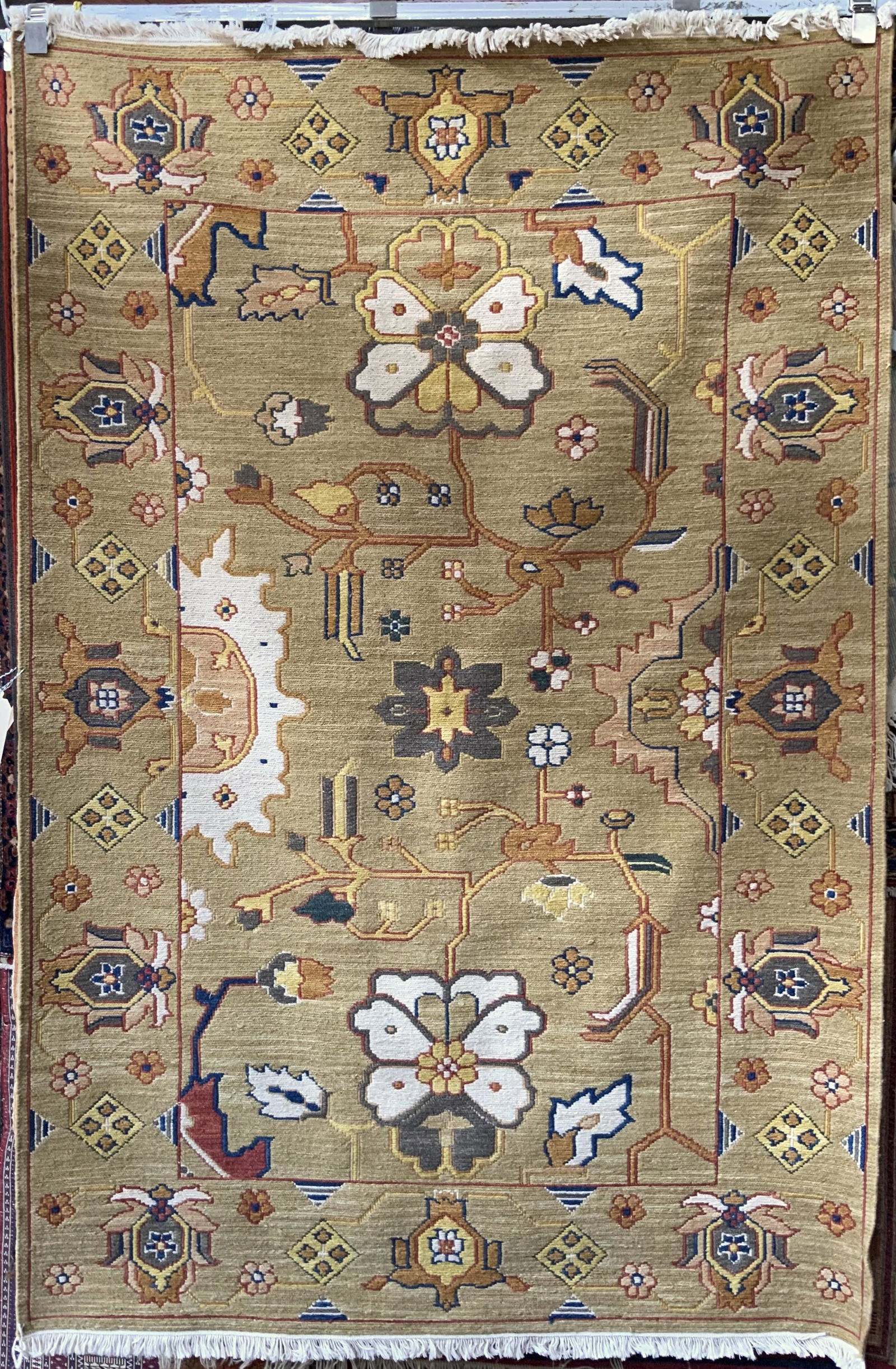 6' by 4' Crewel-Type Rug. (1 of 1)