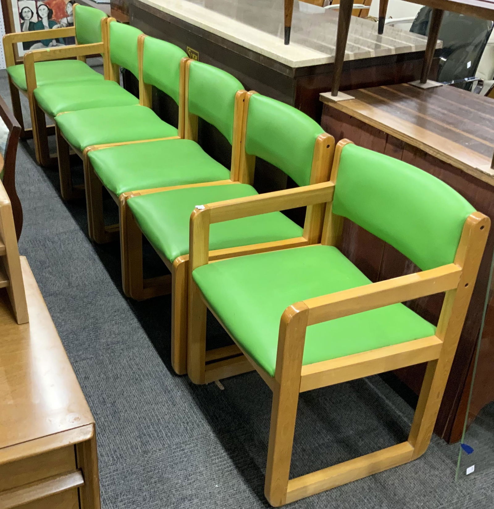 Set of 6 Thonet Mid-Century Dining Chairs. (1 of 1)