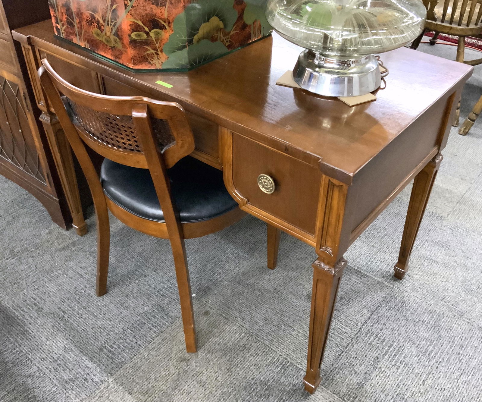 Drexel Mahogany Desk and Chair. (1 of 1)