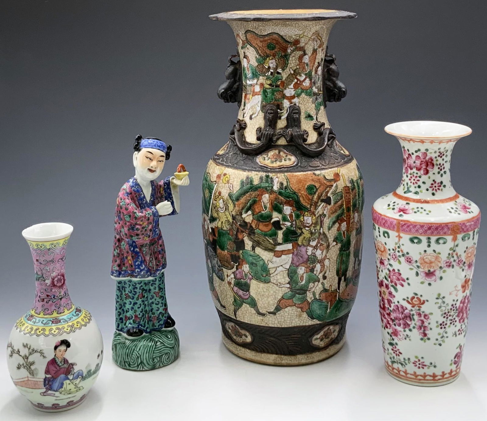 Lot: 4 Pcs. Assorted Chinese Porcelain, All As Is. (1 of 7)